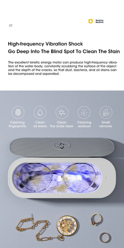 Ultrasonic Glasses Cleaning Ultrasound Jewelry Cleaner Machine High Frequency Ultrasonic Cleaning Bath For Jewelry washing