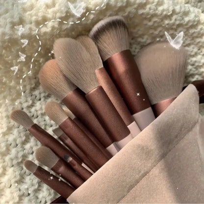 13 PCS/Lot Makeup Brushes Set Eye Shadow Foundation Women Cosmetic Powder Blush Blending Beauty Make Up Tool