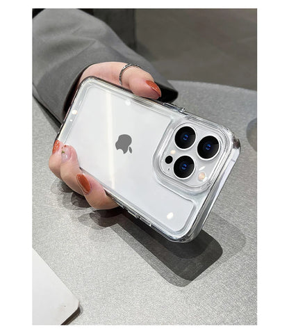 Luxury Silicone Transparent Shockproof Armo Case for iPhone- Clear Protect Cover